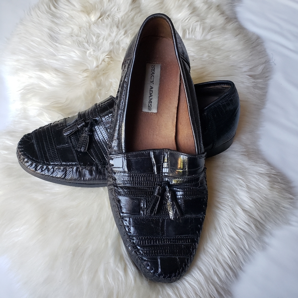 Men's Stacy Adams, Oxford Slip On Tassels